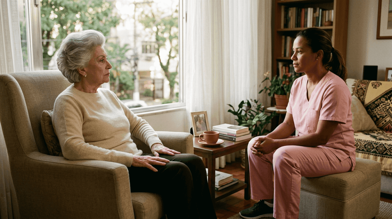 Idoso não quer cuidadora? 7 passos para vencer a resistência com empatia