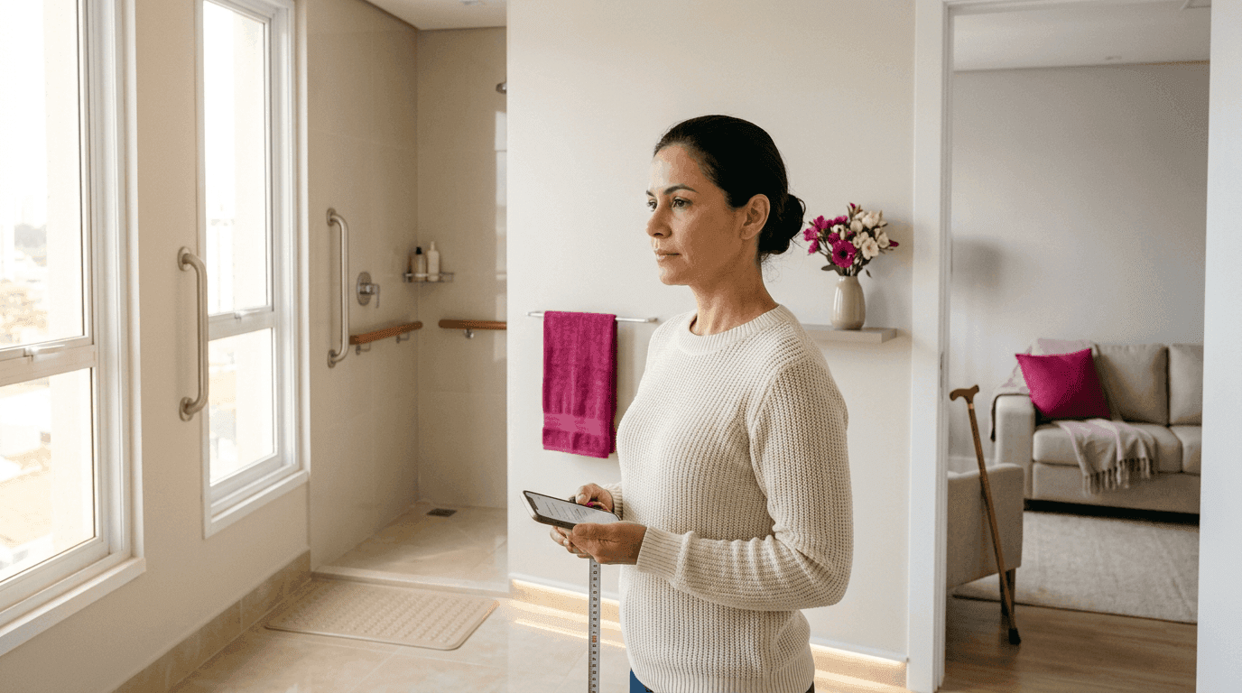 Adaptações para idosos em casa: o que mudar no ambiente antes de contratar um cuidador